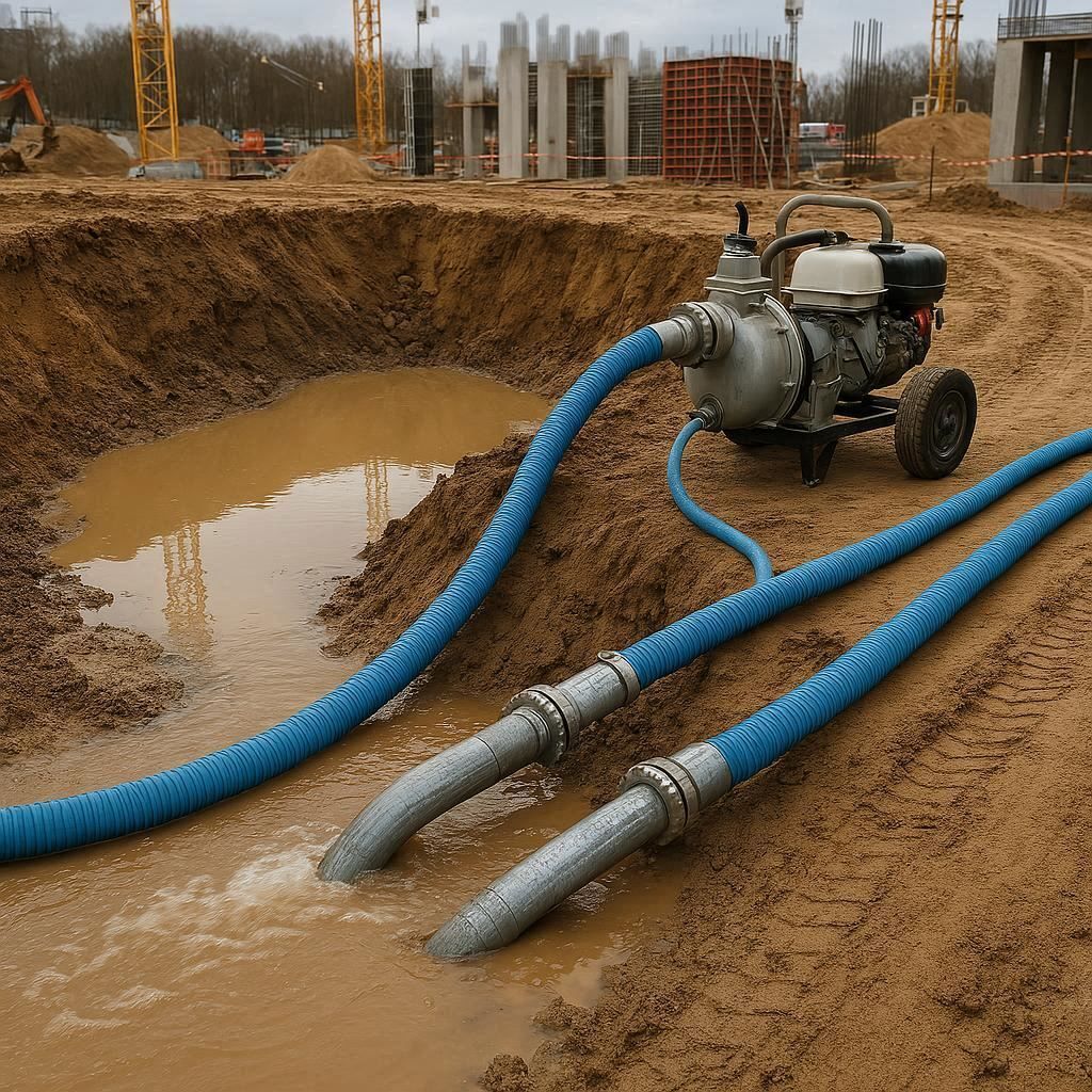 Водопонижение и осушение котлована в Краснодаре