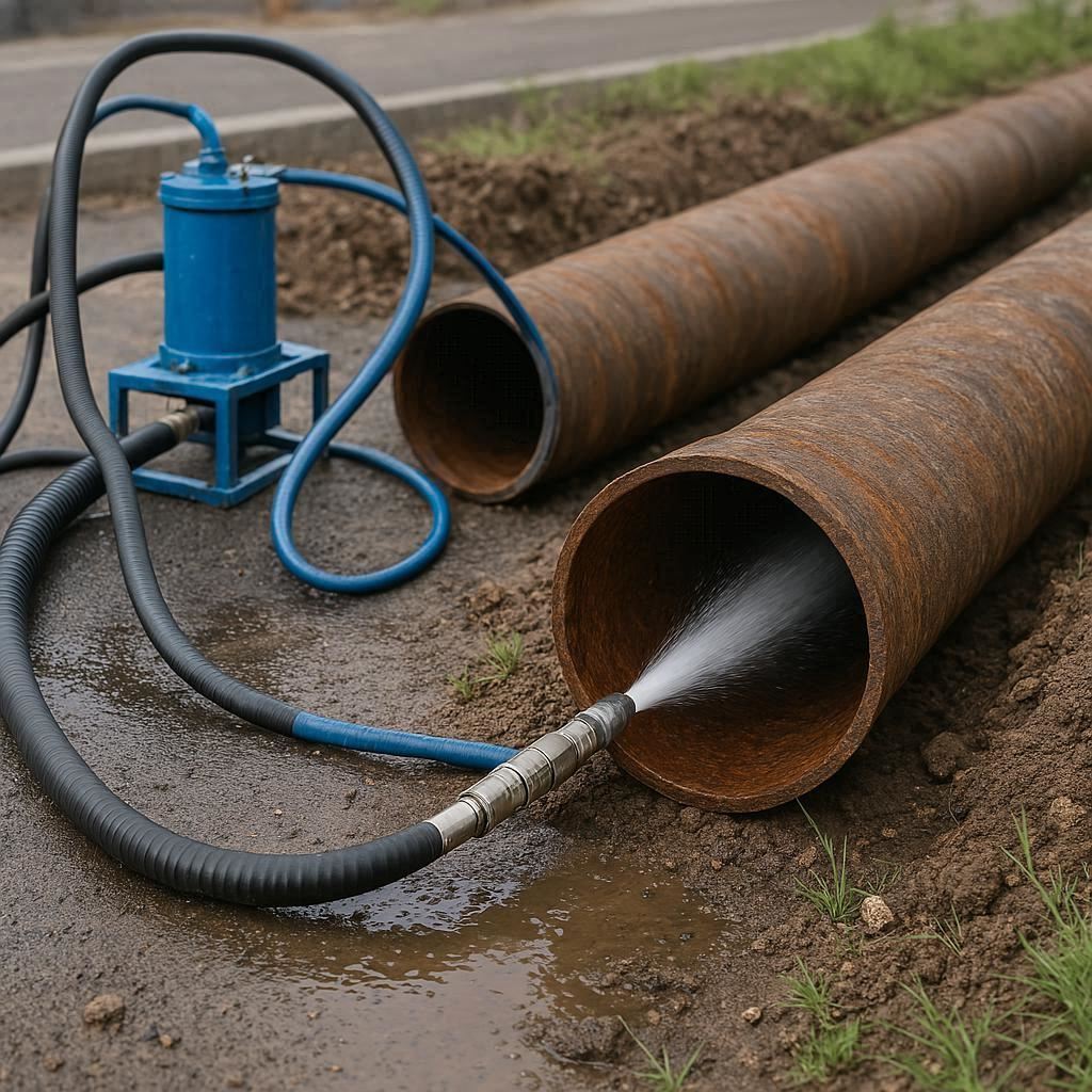 Гидродинамическая прочистка водопроводных труб в Краснодаре